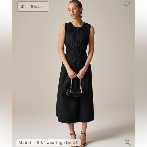 NWT! J.Crew Hyacinth dress in cotton poplin. Small $128 - Picture 2 of 9